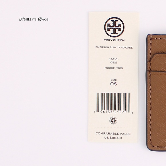 Tory Burch Emerson East West Flap Shoulder Bag Crossbody & Card Holder Moose - Picture 15 of 15